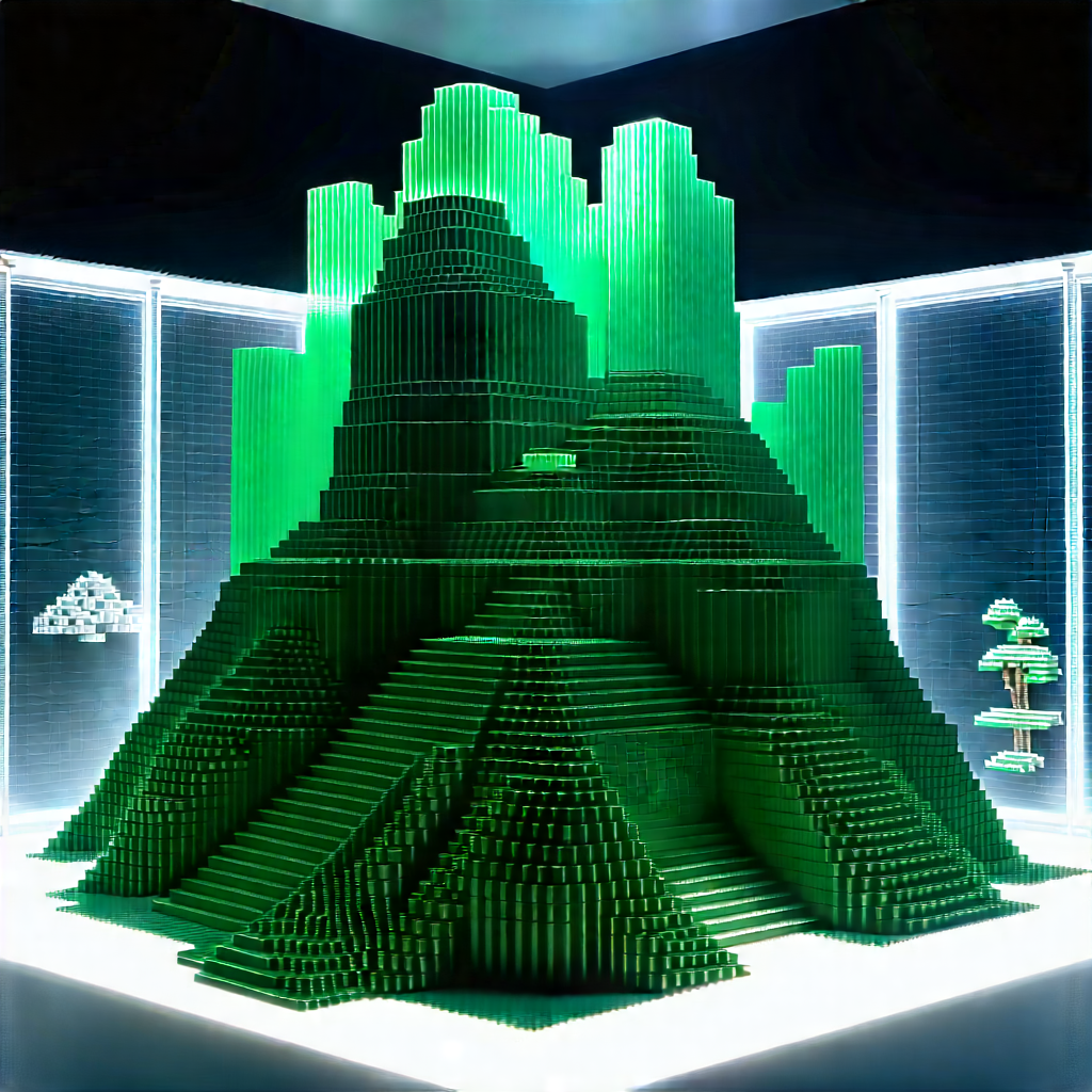 Entertainment Technology In Research Center With Large Green
