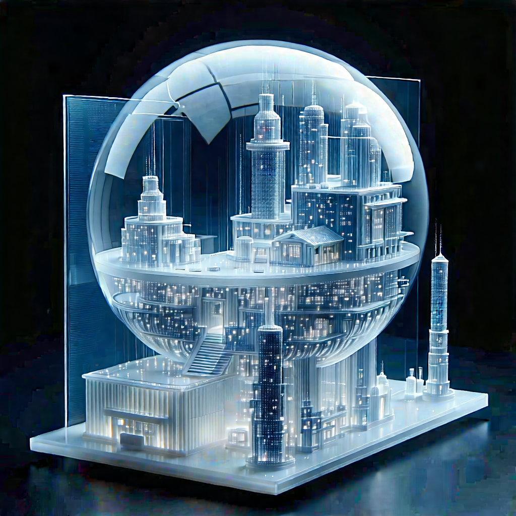 Quantum Computer With Laser Scanning With Large, Illuminated