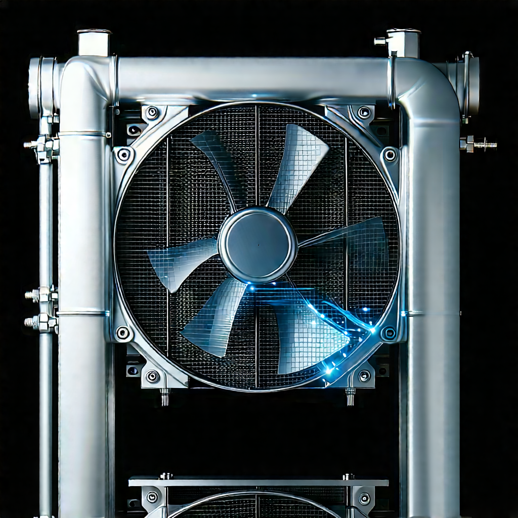 Close-up of cooling system