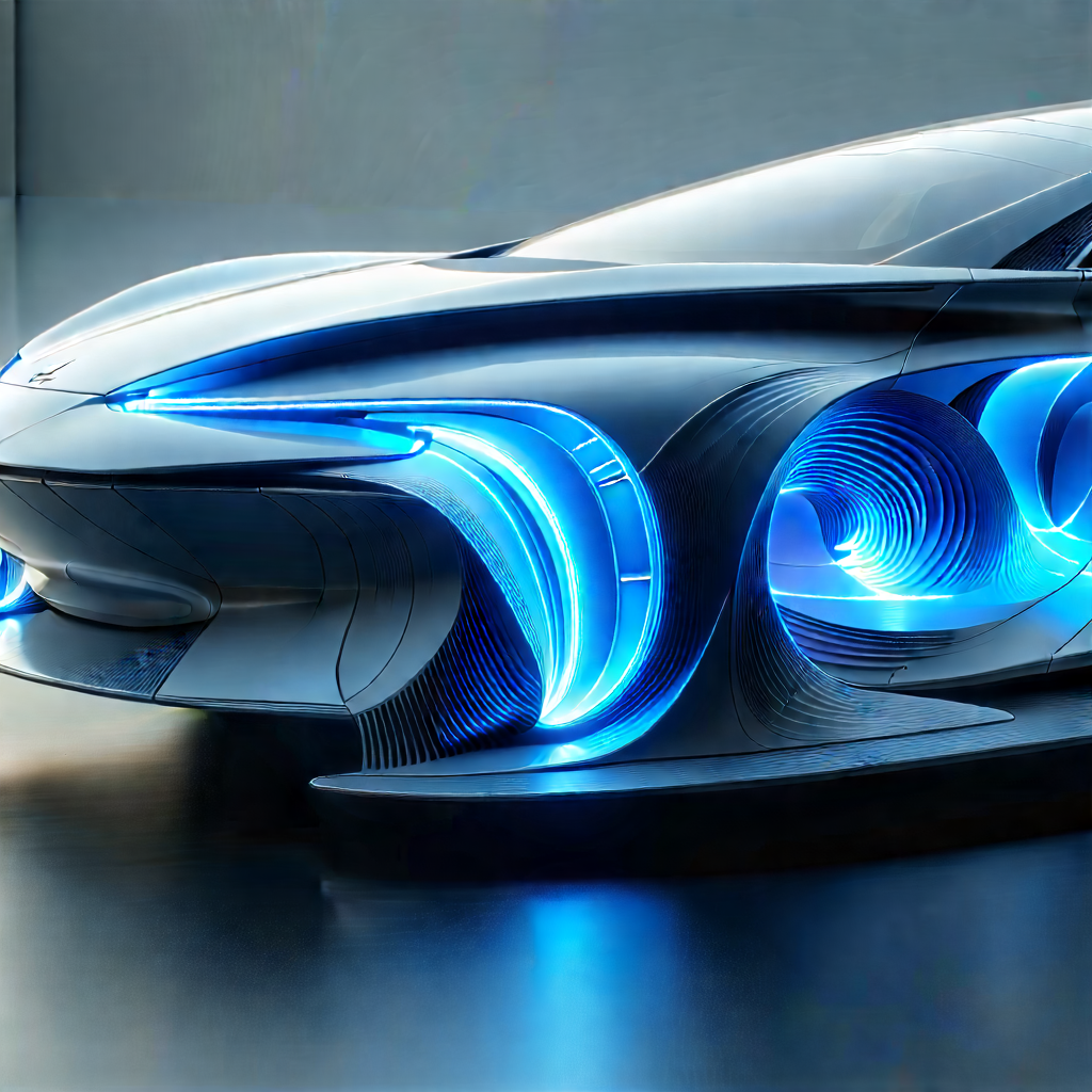 Innovative Electric Vehicle (design:1.33) With Futuristic Sleek