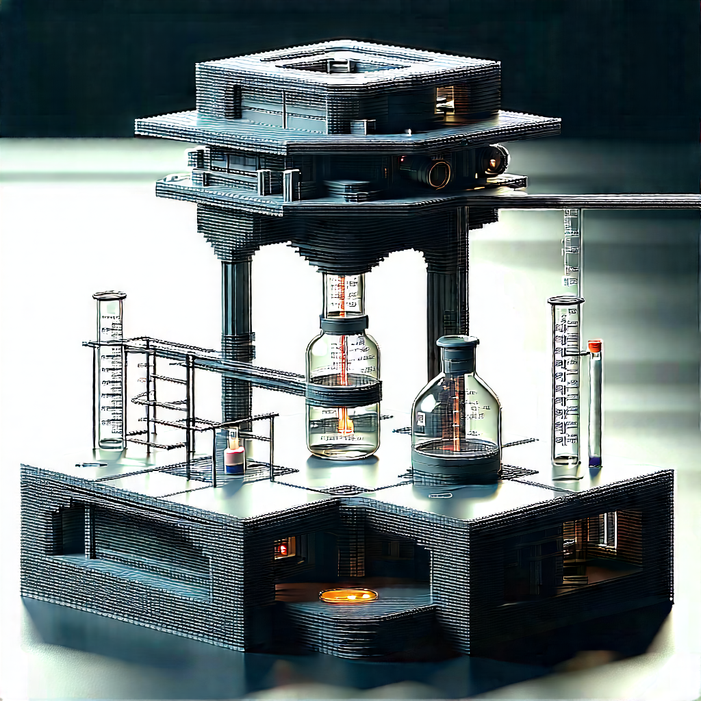 Futuristic research laboratory