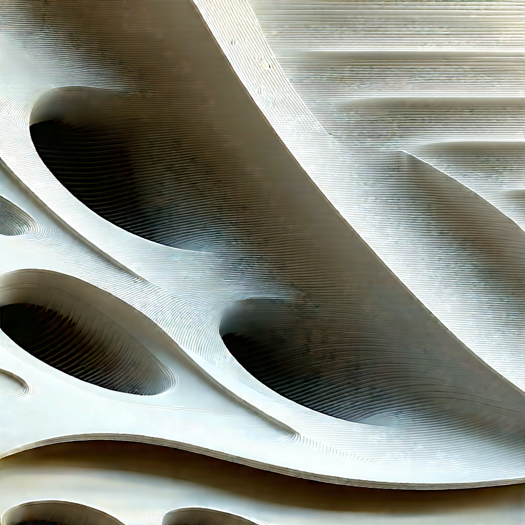Close-up Of Cooling System With White, Curved