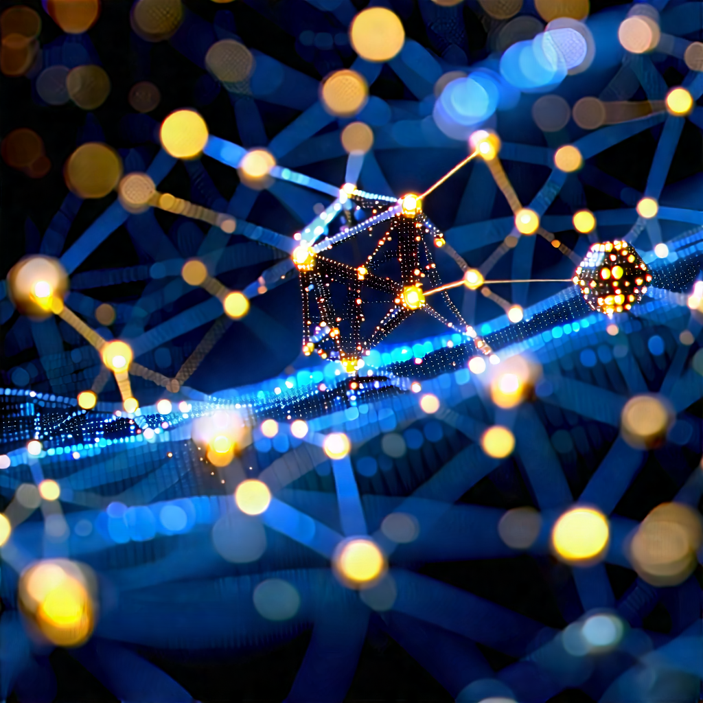 Blockchain Network Visualization With Image, There