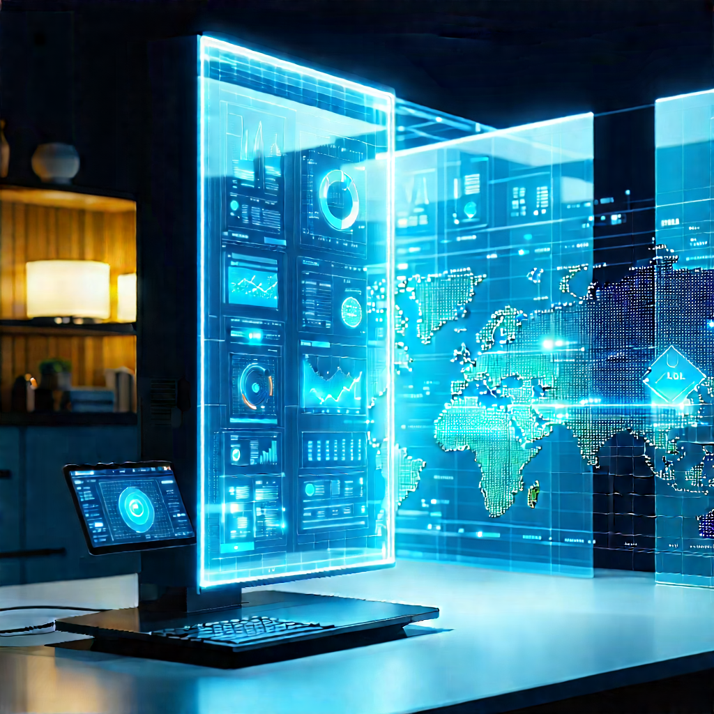 Smart Home (device:1.28) With Data Visualization With Laptop Computer