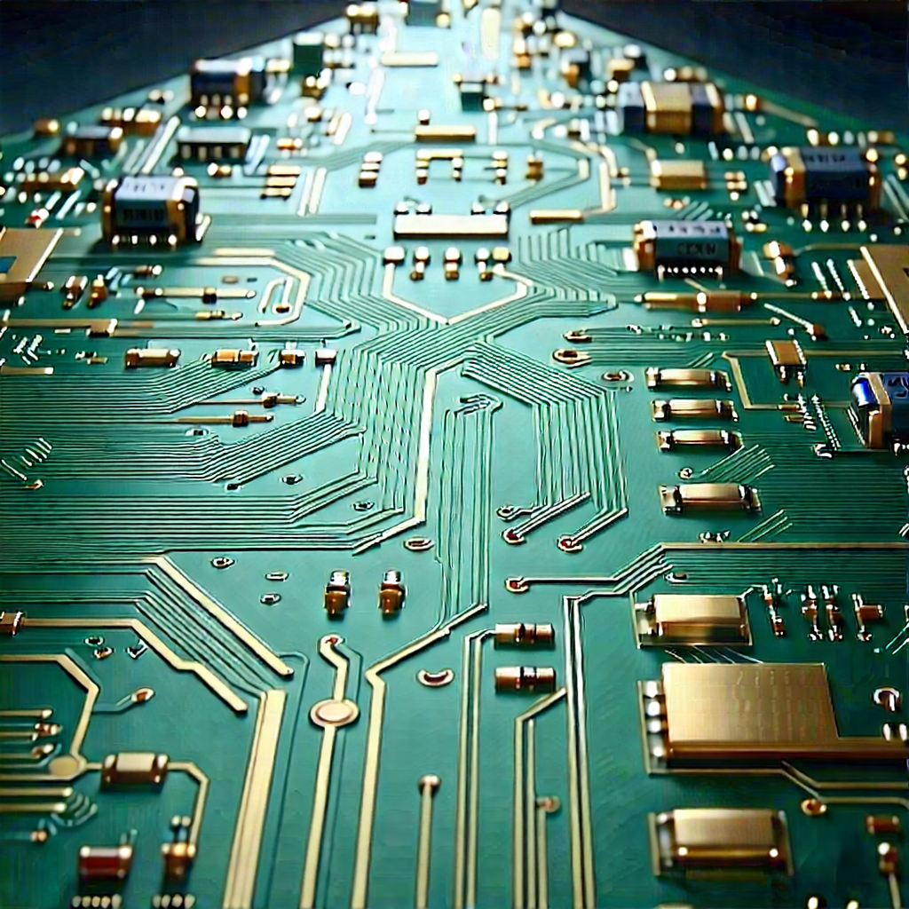 Close-up of electronic circuit