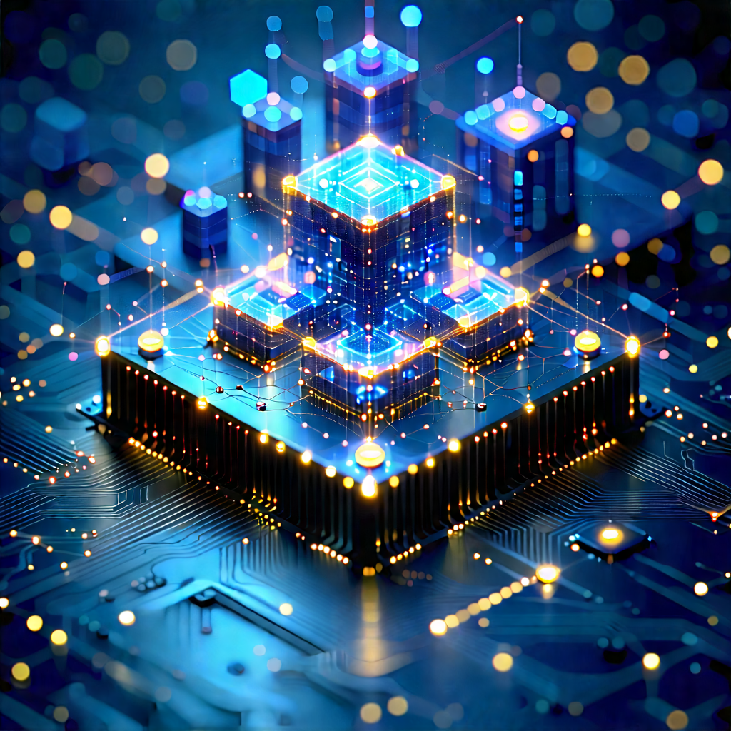 Blockchain Network Visualization With Image, There
