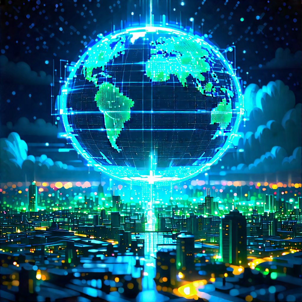 Financial Technology In Field Deployment With Large, Blue,