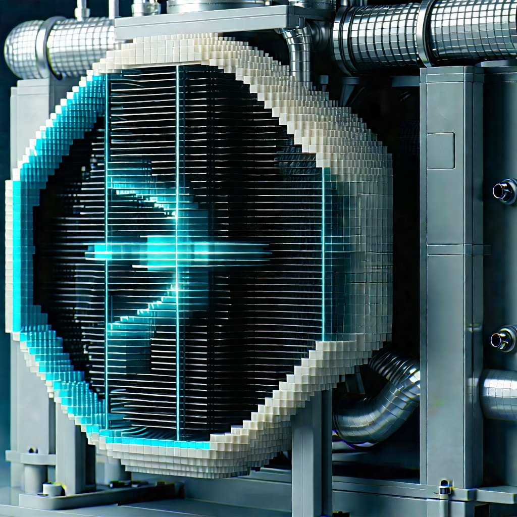 Close-up of cooling system