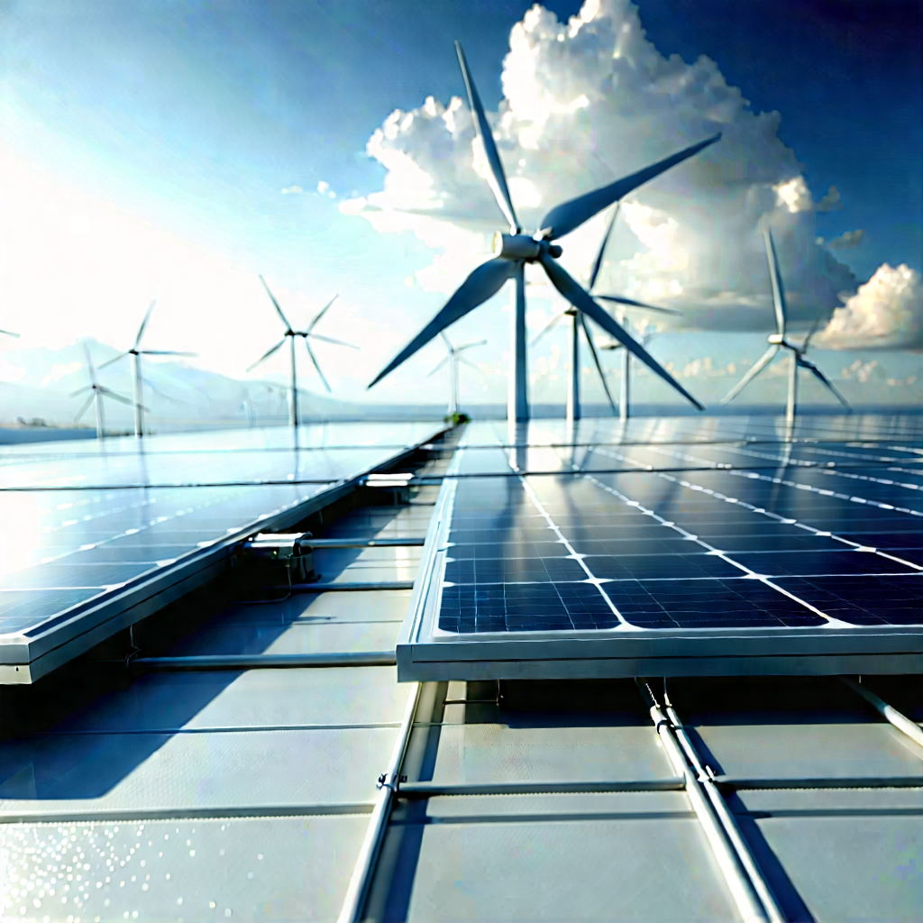 Innovative Renewable Energy (design:1.13) With Large Wind
