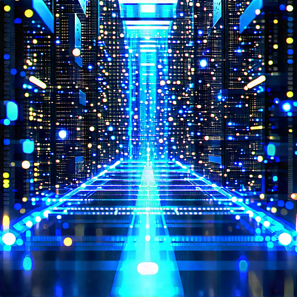 Close-up Of Sensor Array With Blue Tunnel
