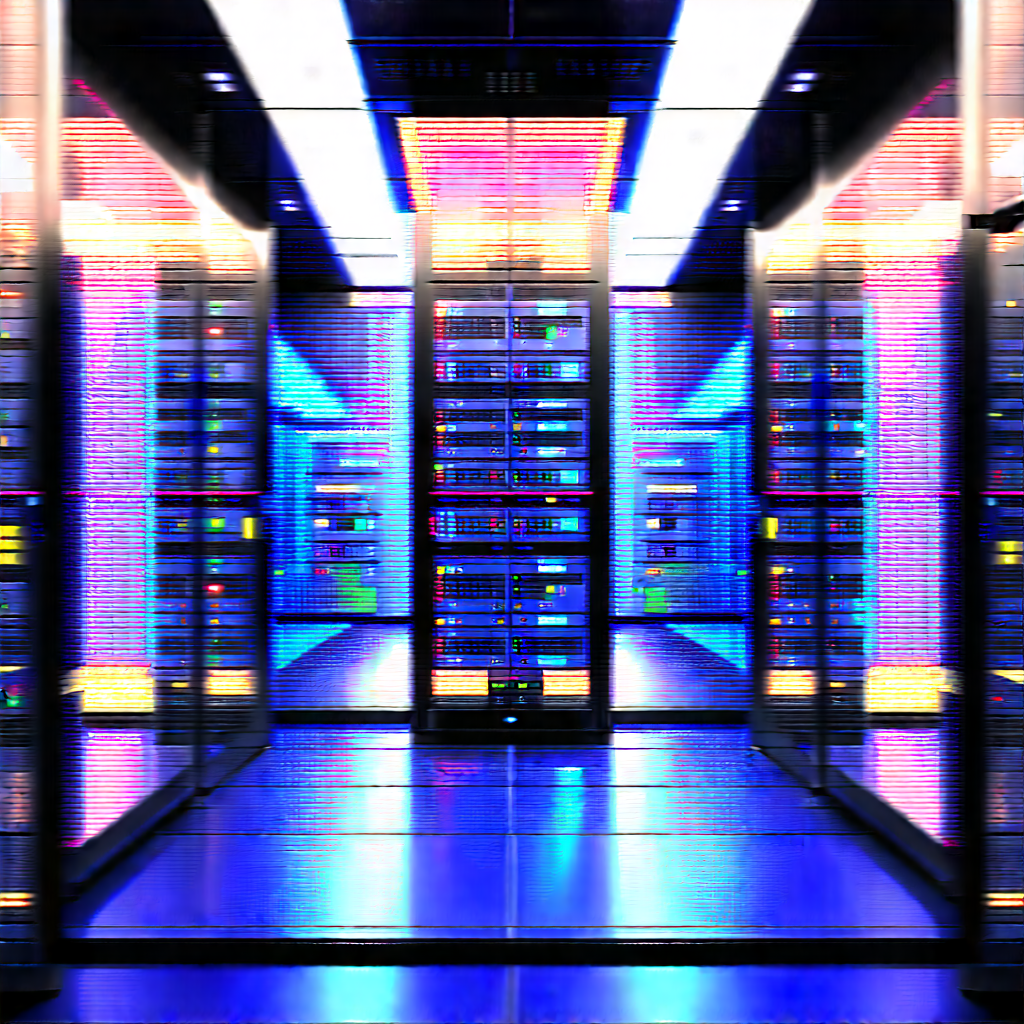 Futuristic server room