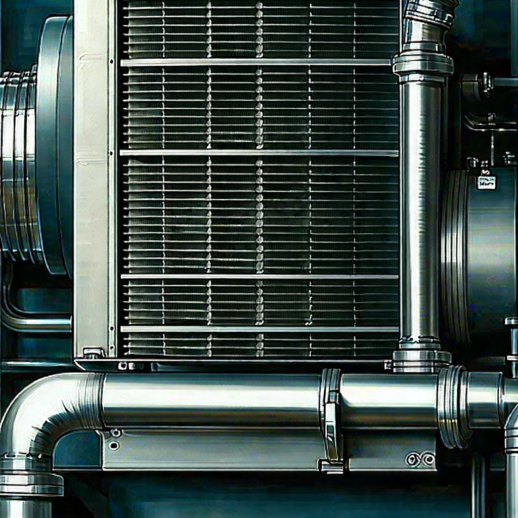 Close-up of cooling system