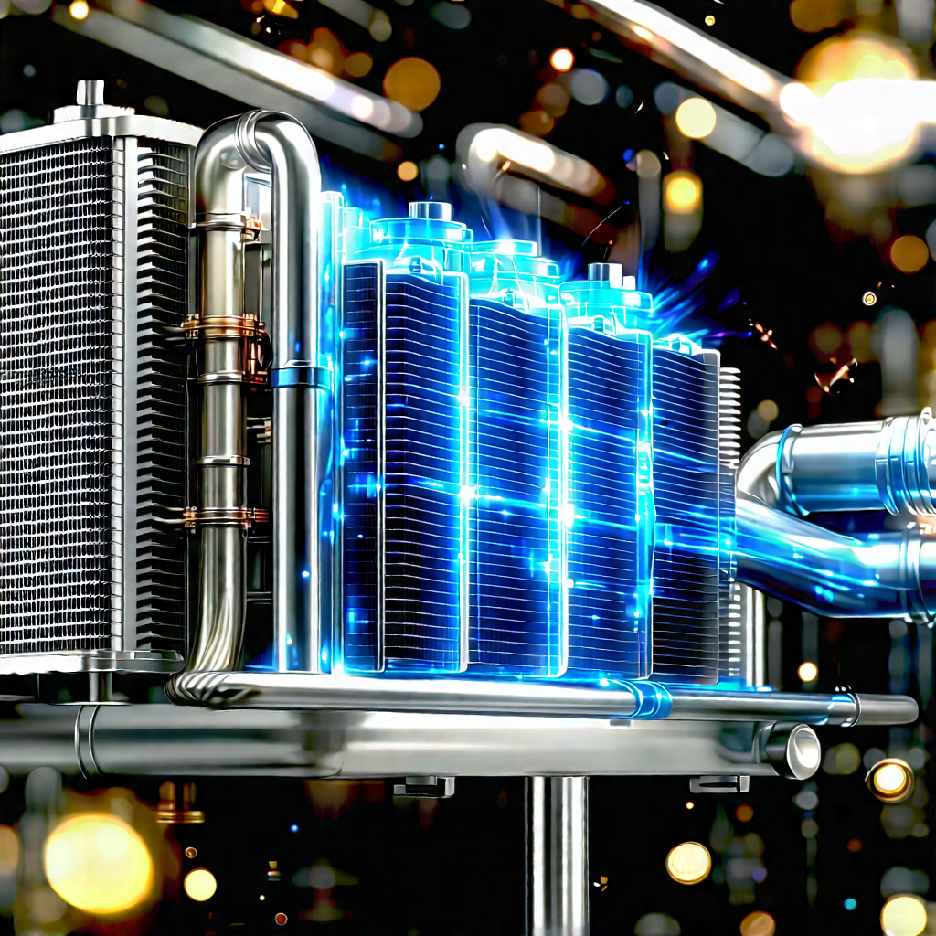 Close-up Of Cooling System With Large, Futuristic-looking