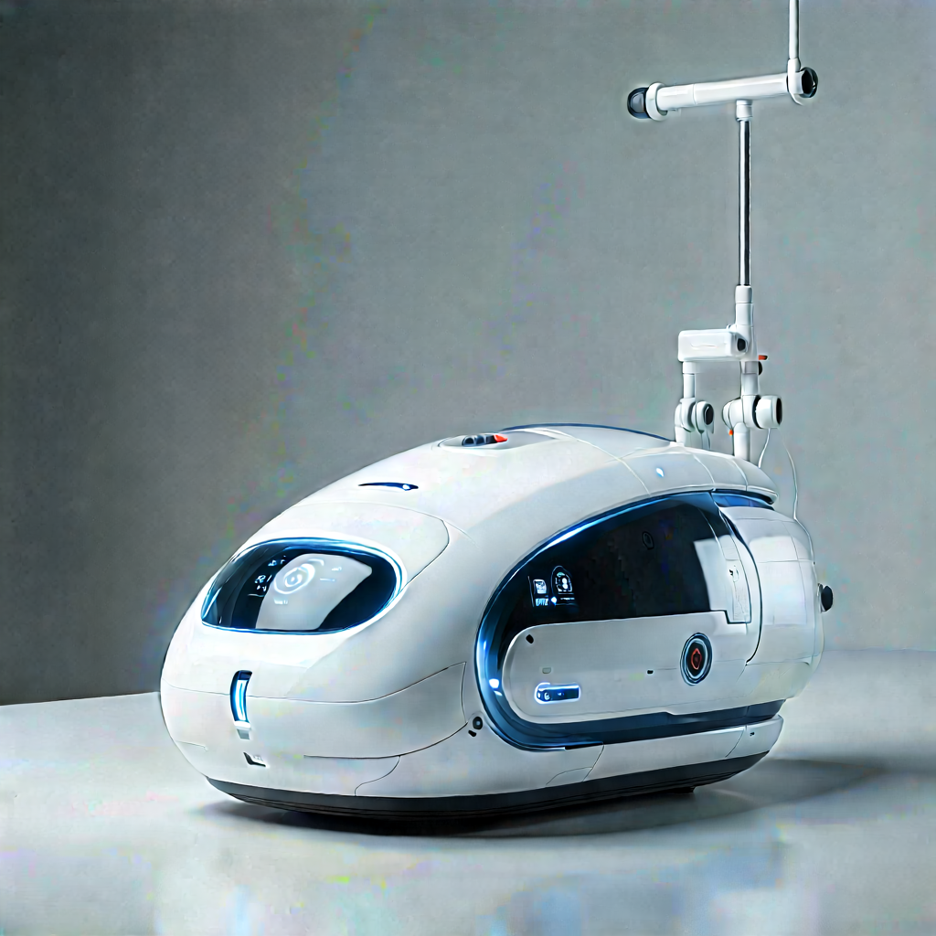 Innovative Medical Technology (design:1.2) With White Robot
