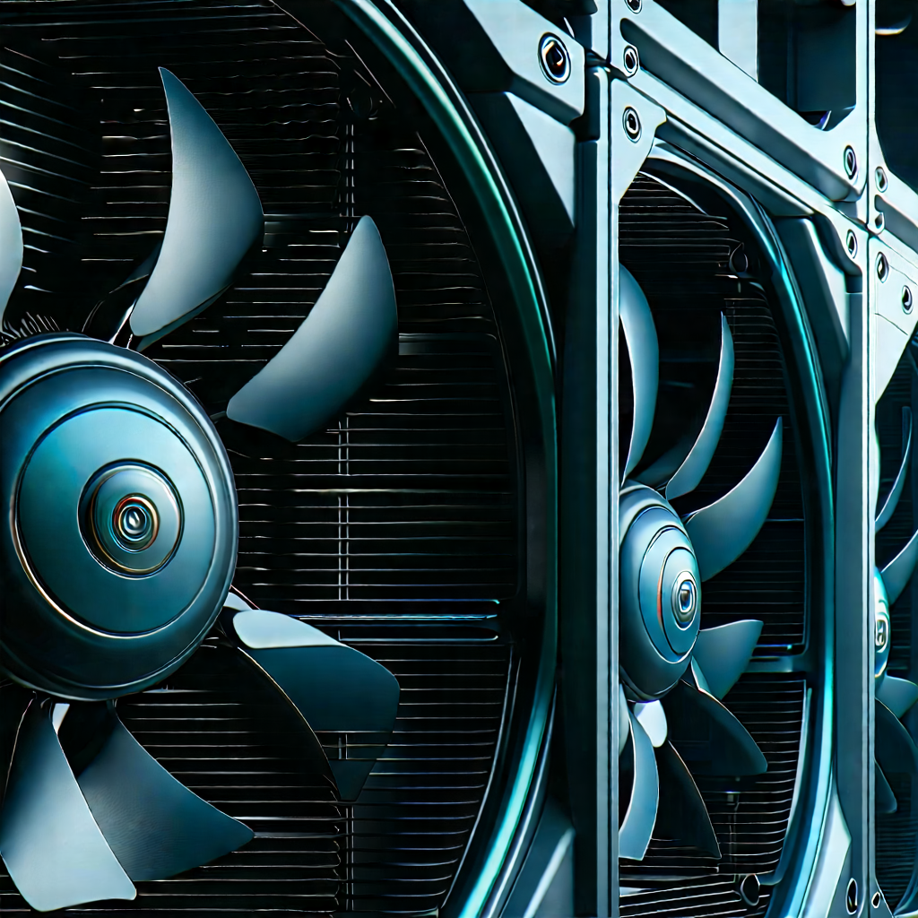 Close-up of cooling system