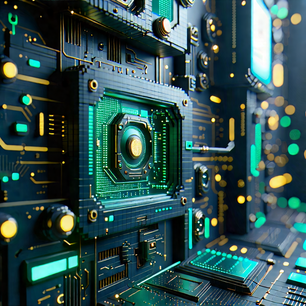 Close-up of sensor array
