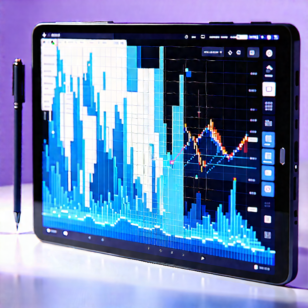Tablet with data visualization