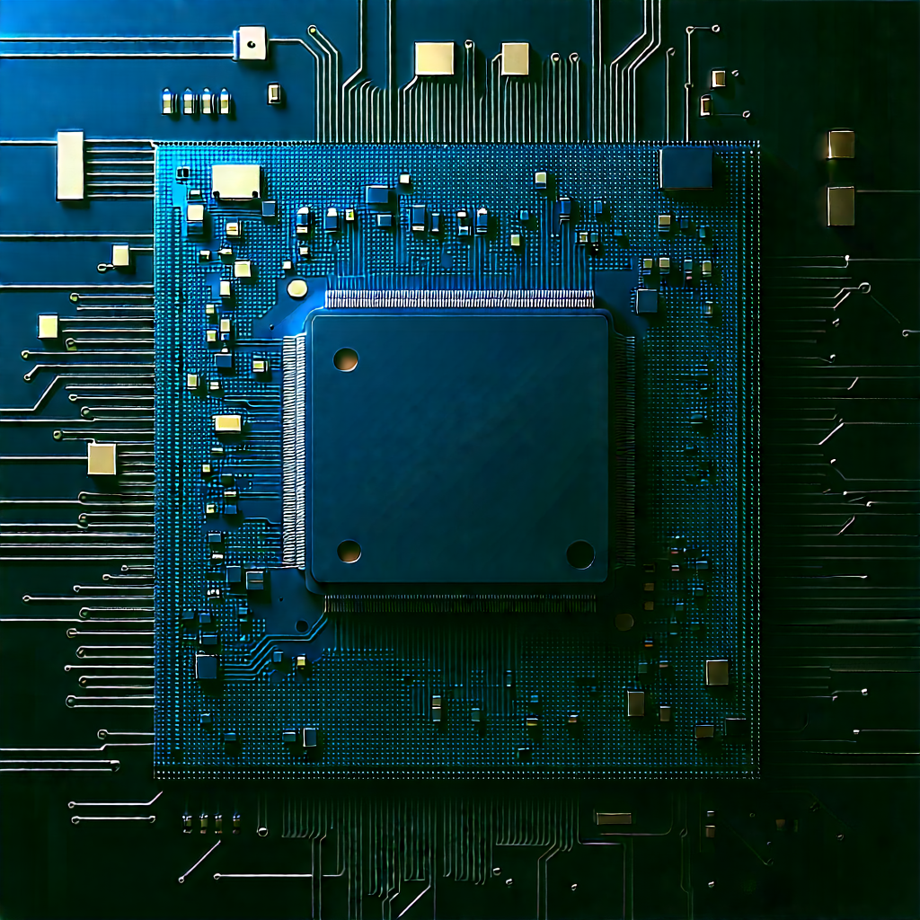 Microchip With (digital:1.16) Particles With Close-up Computer