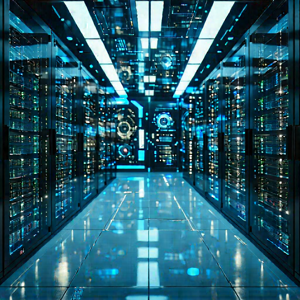 Futuristic server room