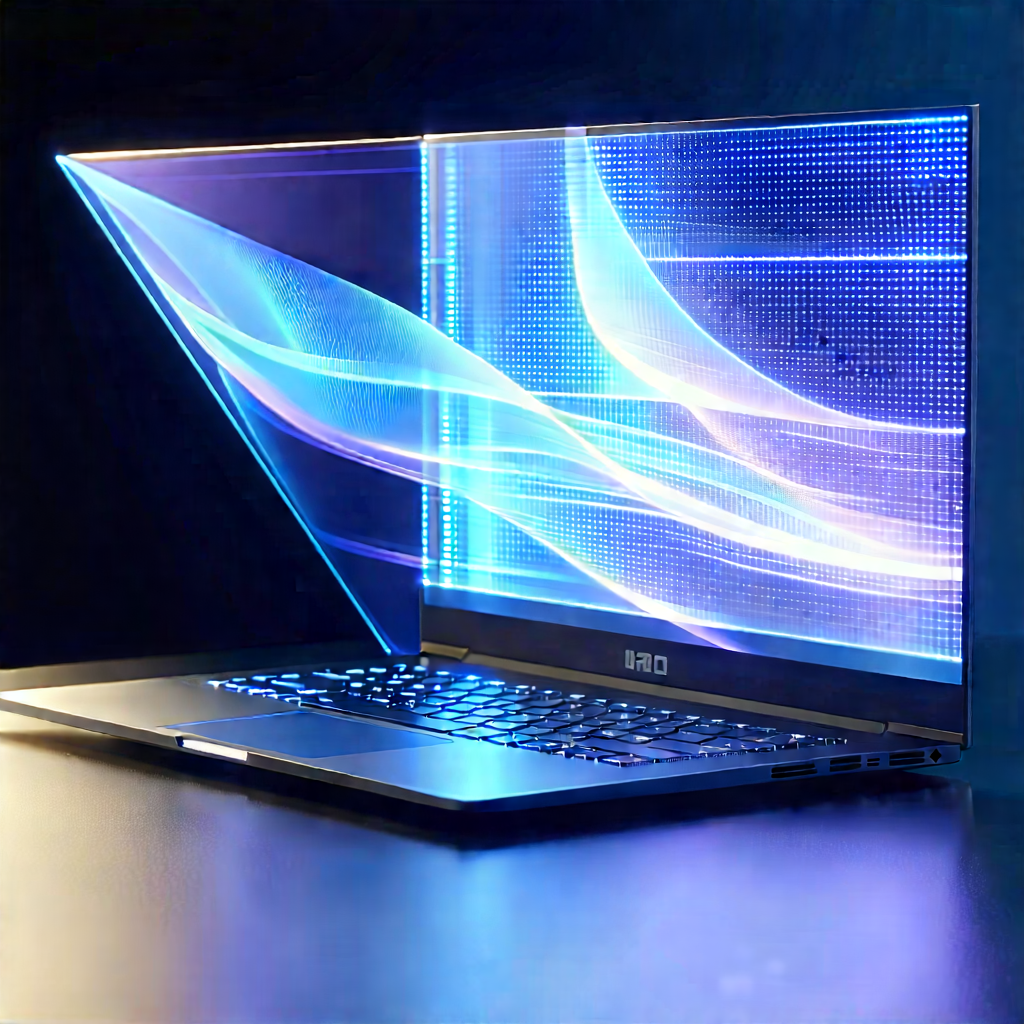 Laptop With Holographic Display With Laptop Computer