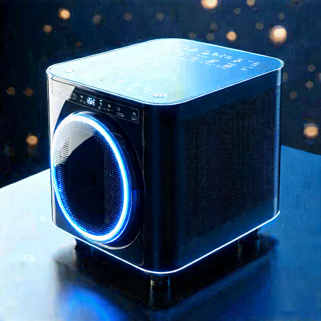 Innovative Smart Appliance Design With Small, Blue,