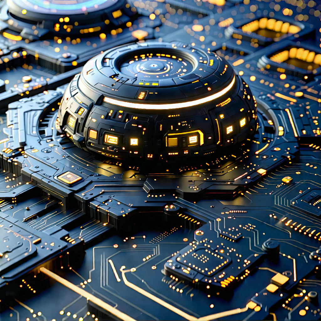 Close-up of sensor array