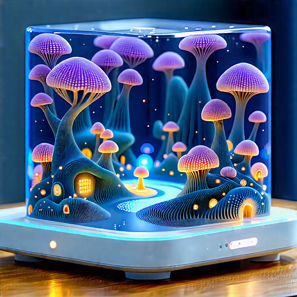 Smart home (device:1.42) with digital artwork