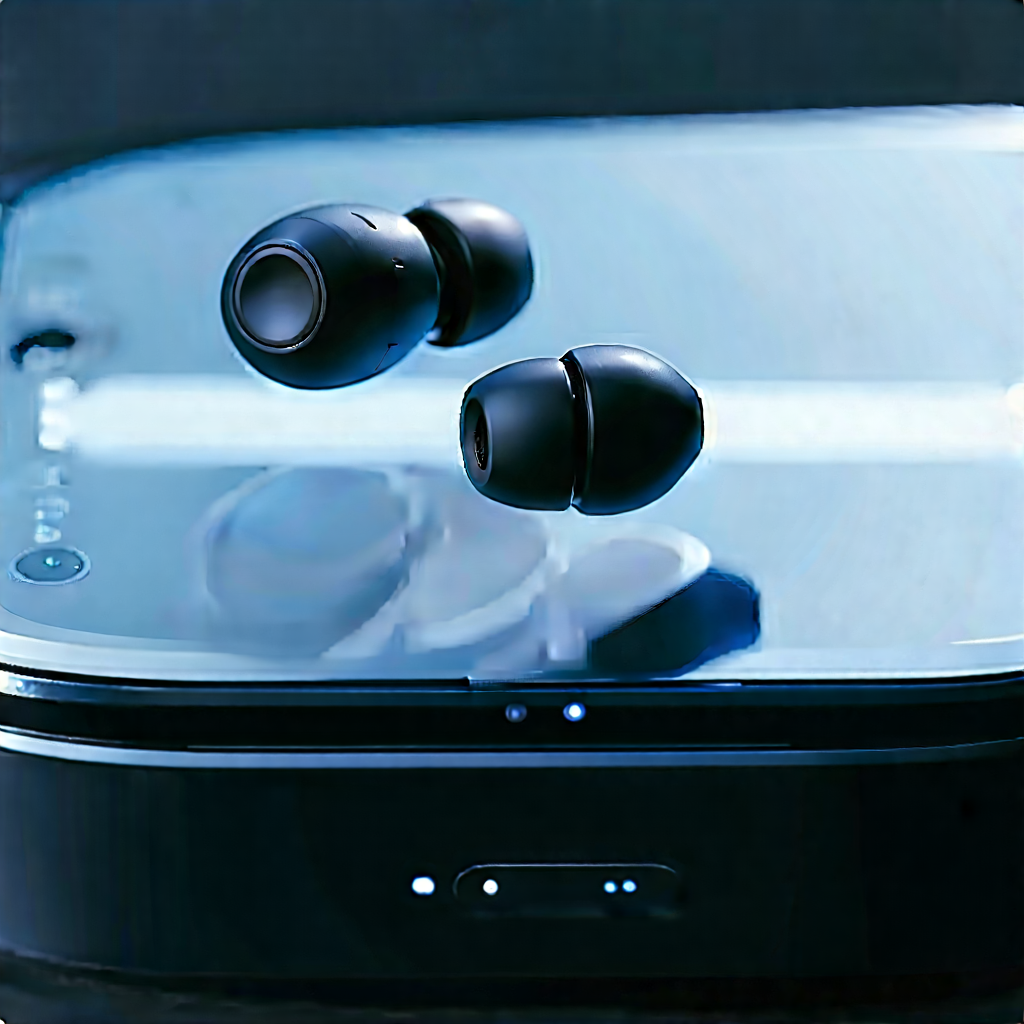 Wireless Earbuds With User Interface With Pair Black