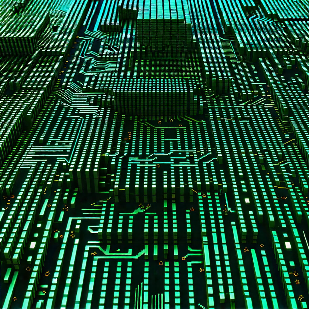 Close-up of sensor array