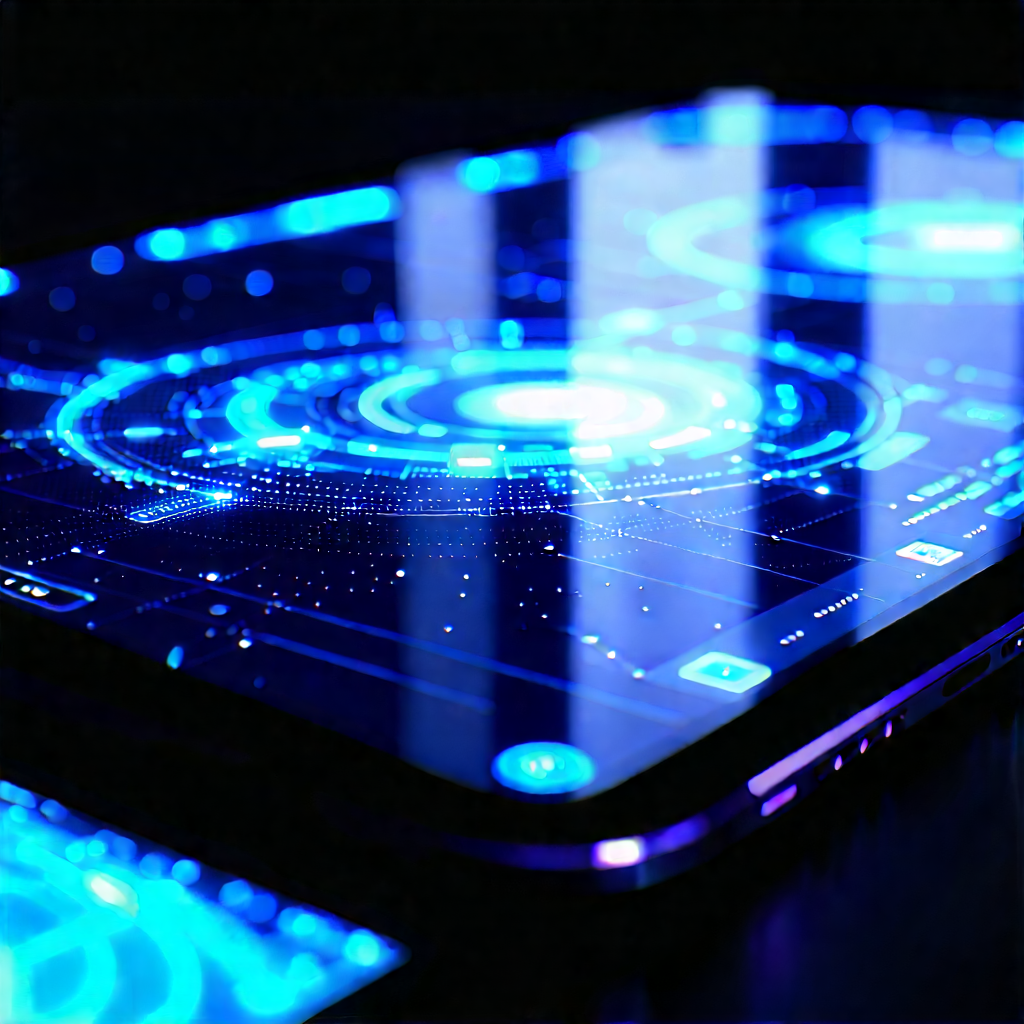 Tablet with holographic display