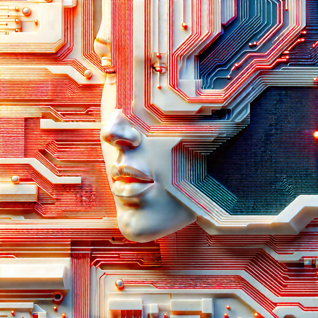 Close-up of electronic circuit