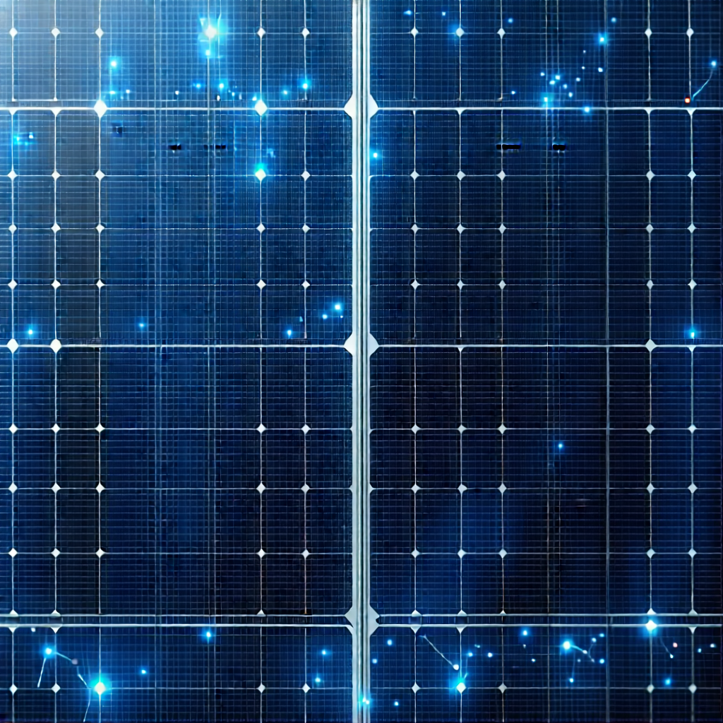 Solar panel with data streams