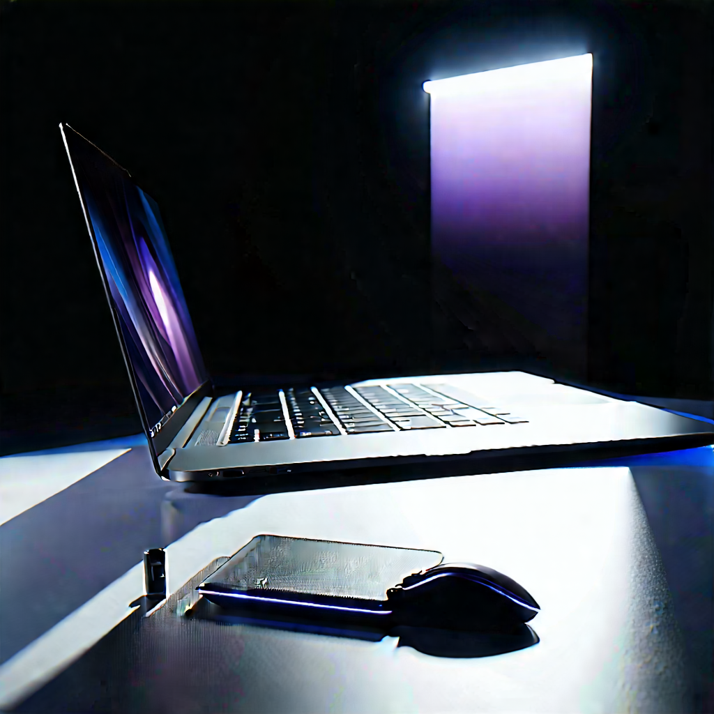 Laptop With Streaming Content With Laptop Computer