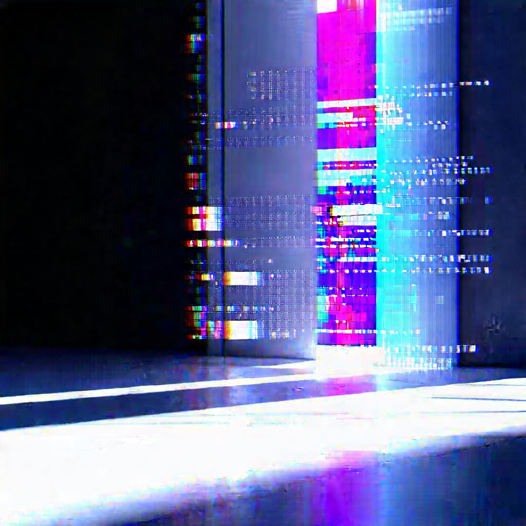 Entertainment Technology In Tech Office With Close-up Doorway,