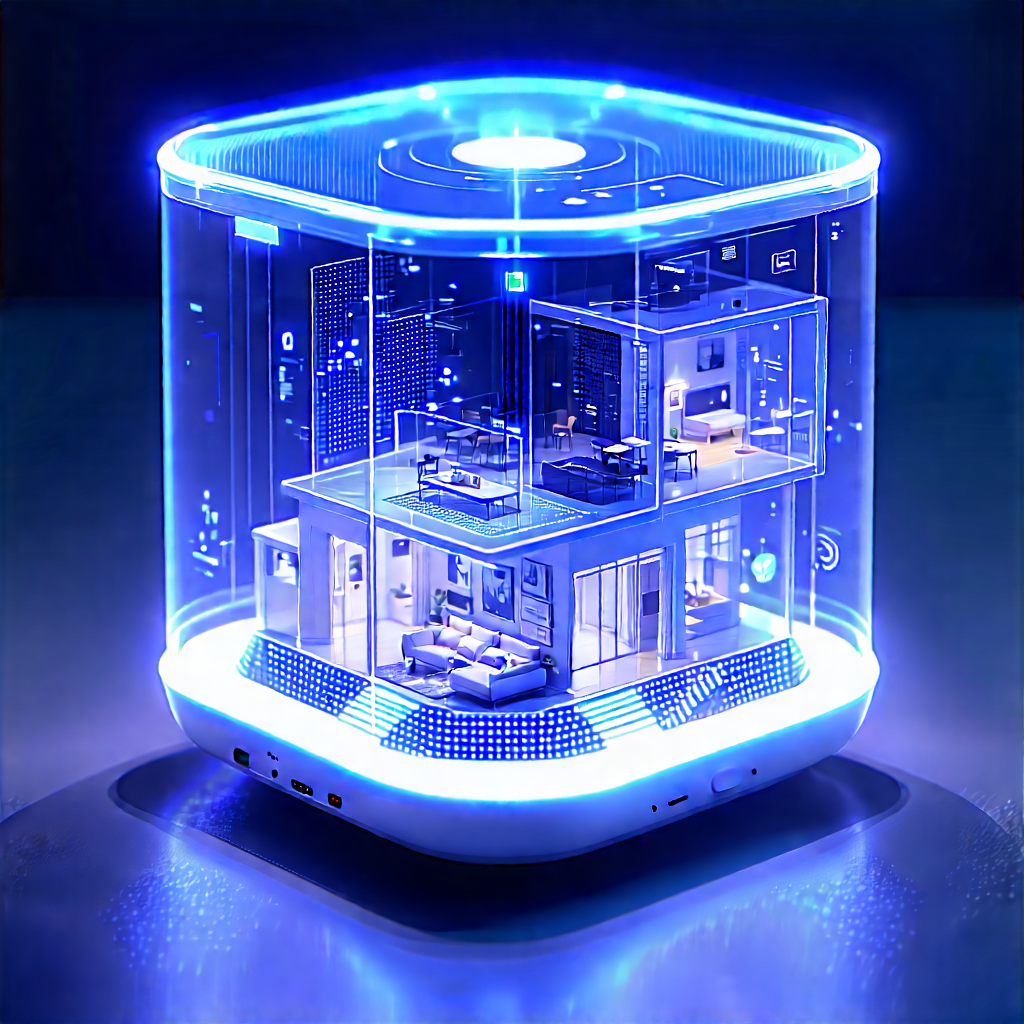 Smart Home (device:1.21) With User Interface With Small, Futuristic-looking