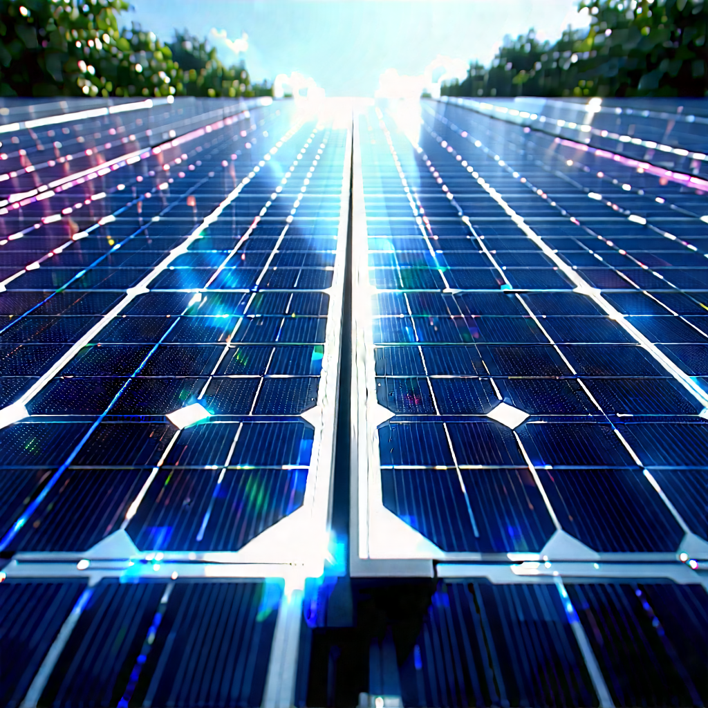 Solar Panel With Holographic Projection With Large Solar