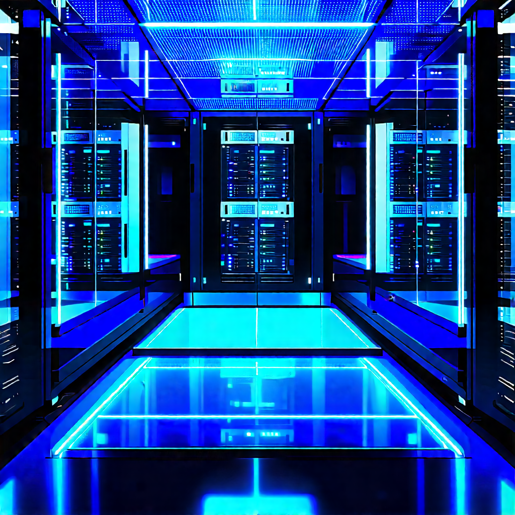 Futuristic server room