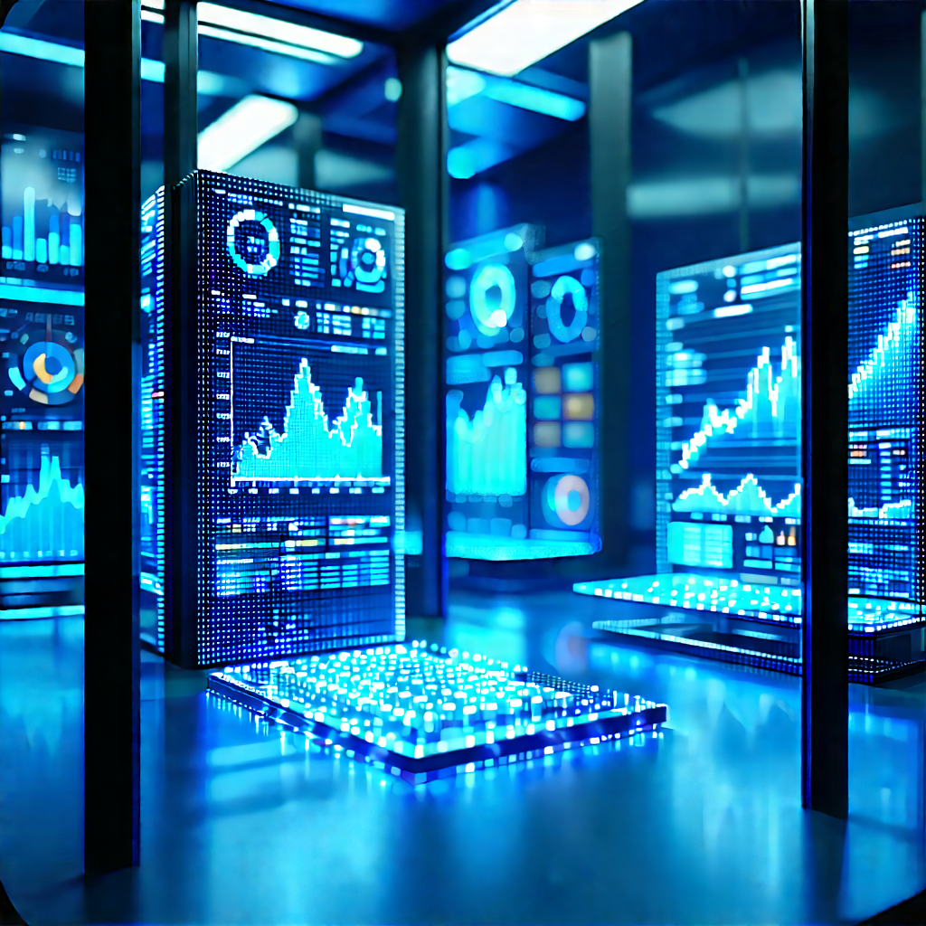Financial Technology In Research Center With Image, There