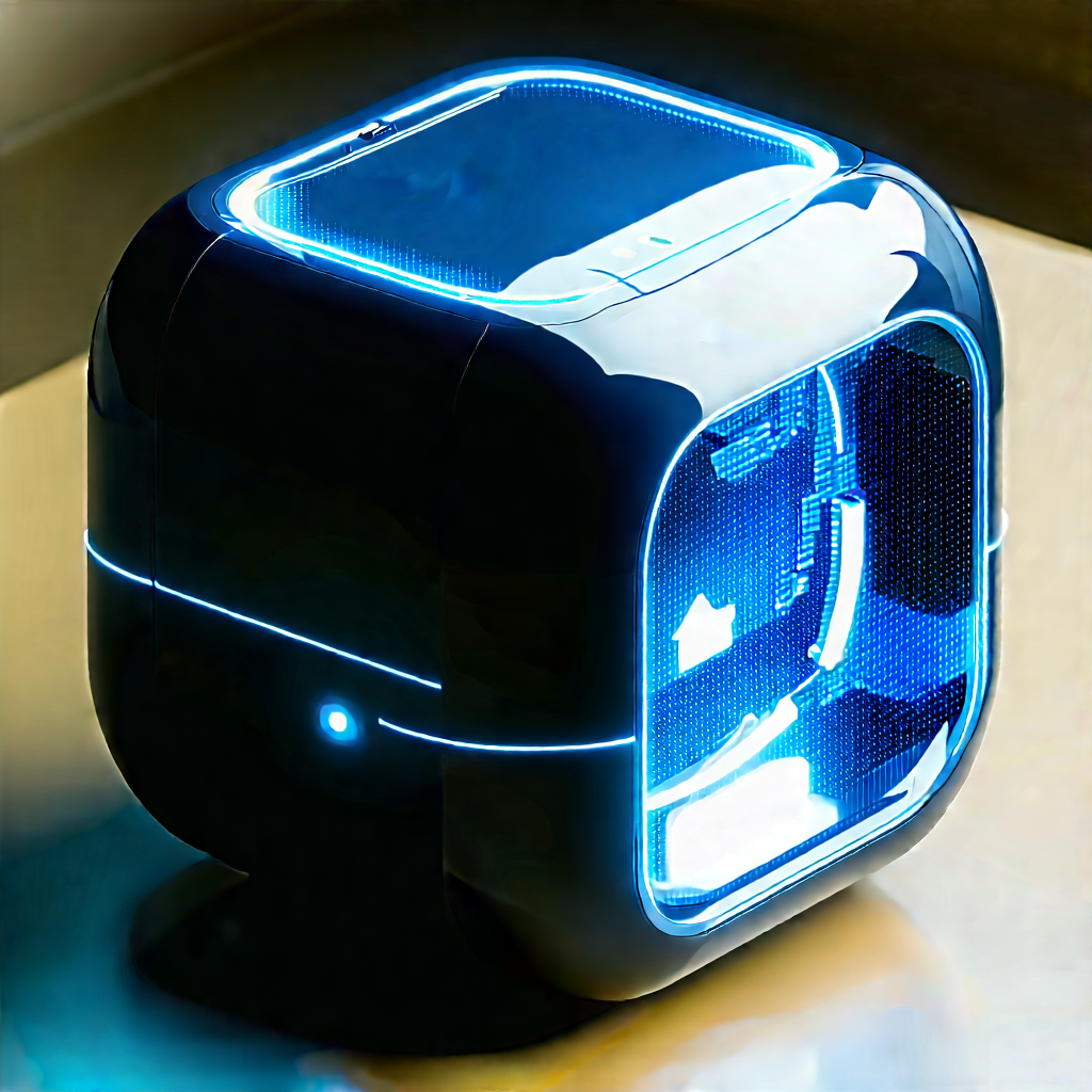 Innovative Communication Tool Design With Small, Blue,
