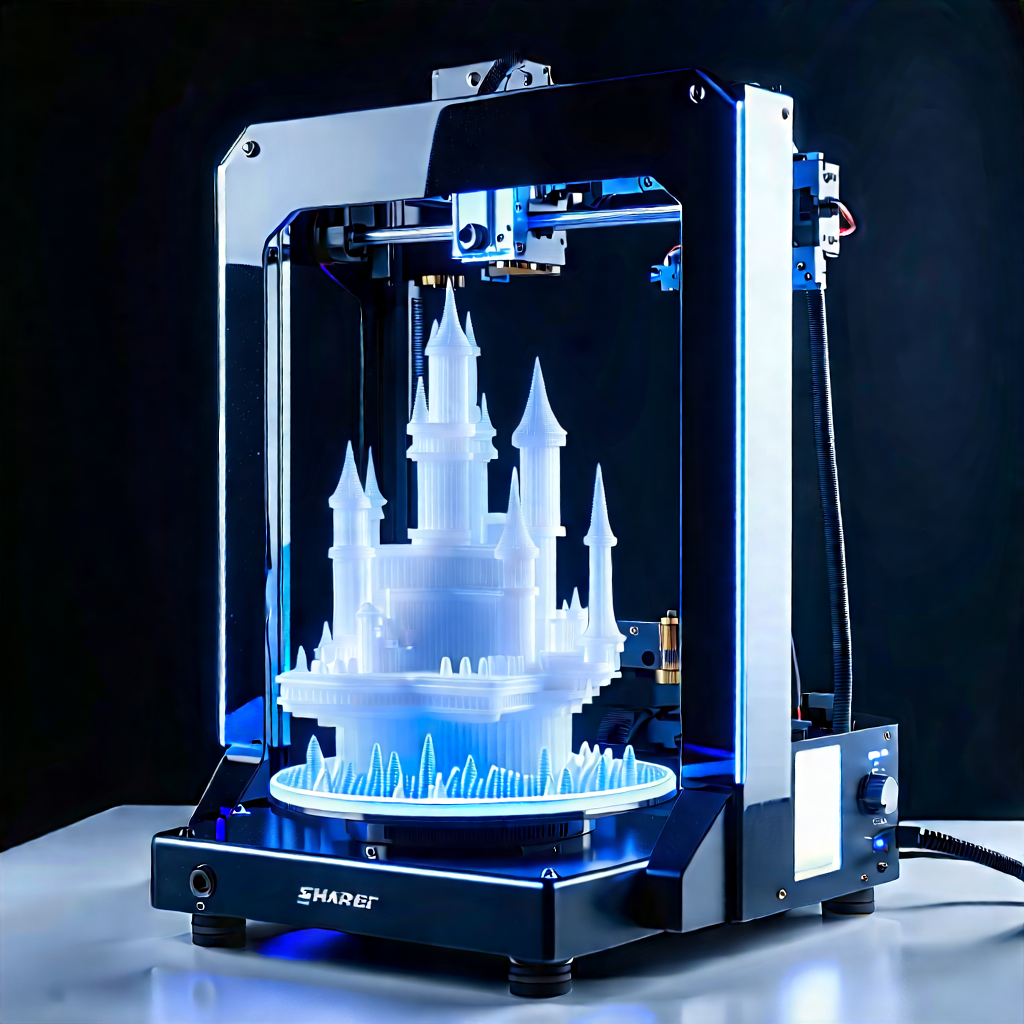 3d Printer With Digital Particles With Printer Shown