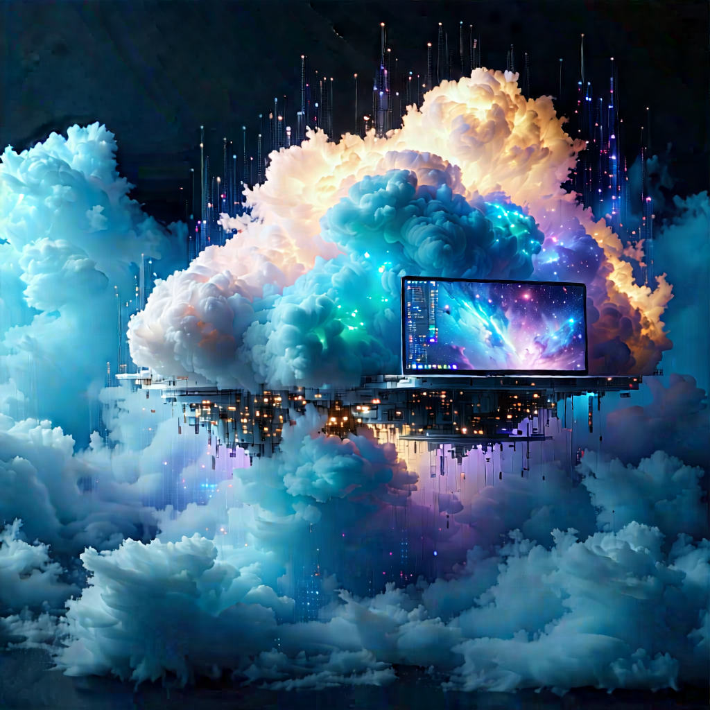 Cloud Computing Visualization With Image, There