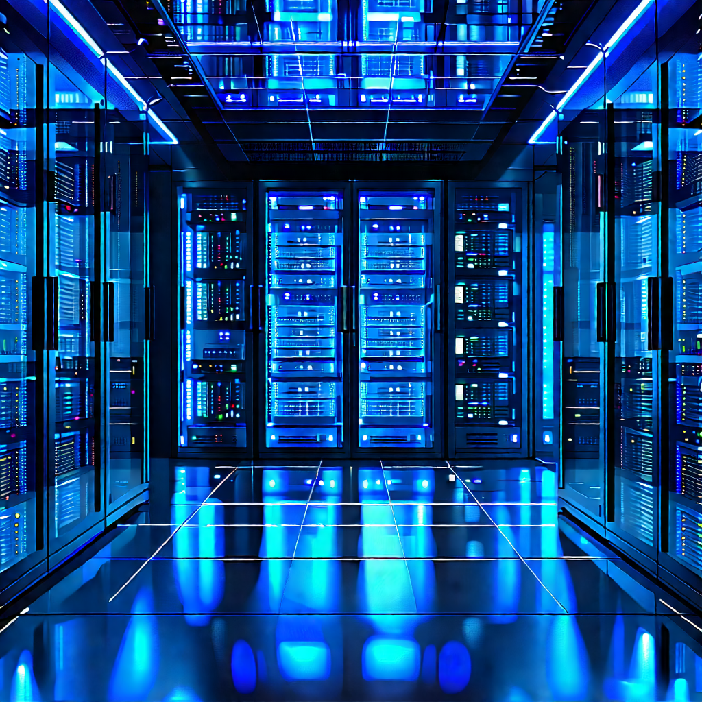 Futuristic server room