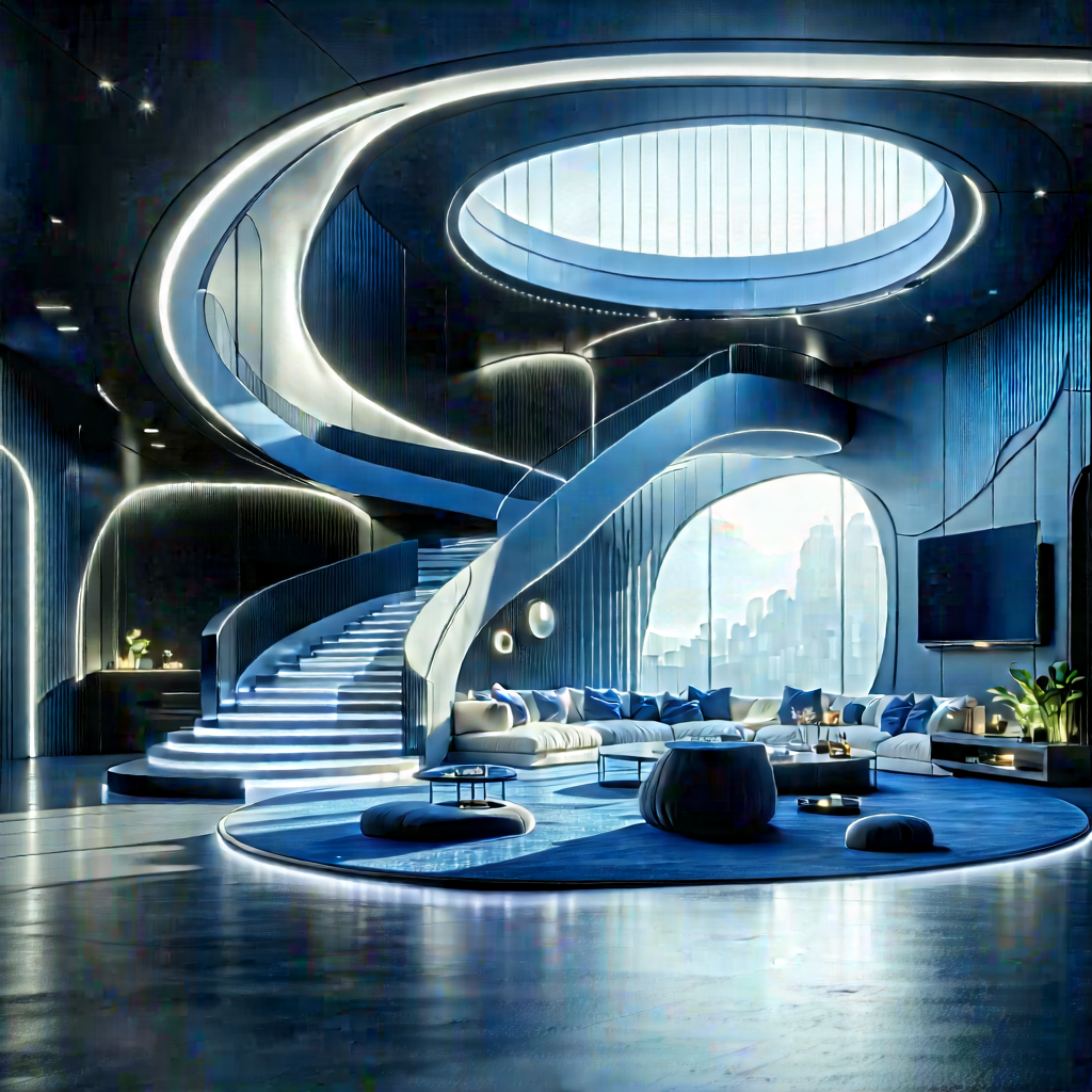 Futuristic Smart Home With Image, There