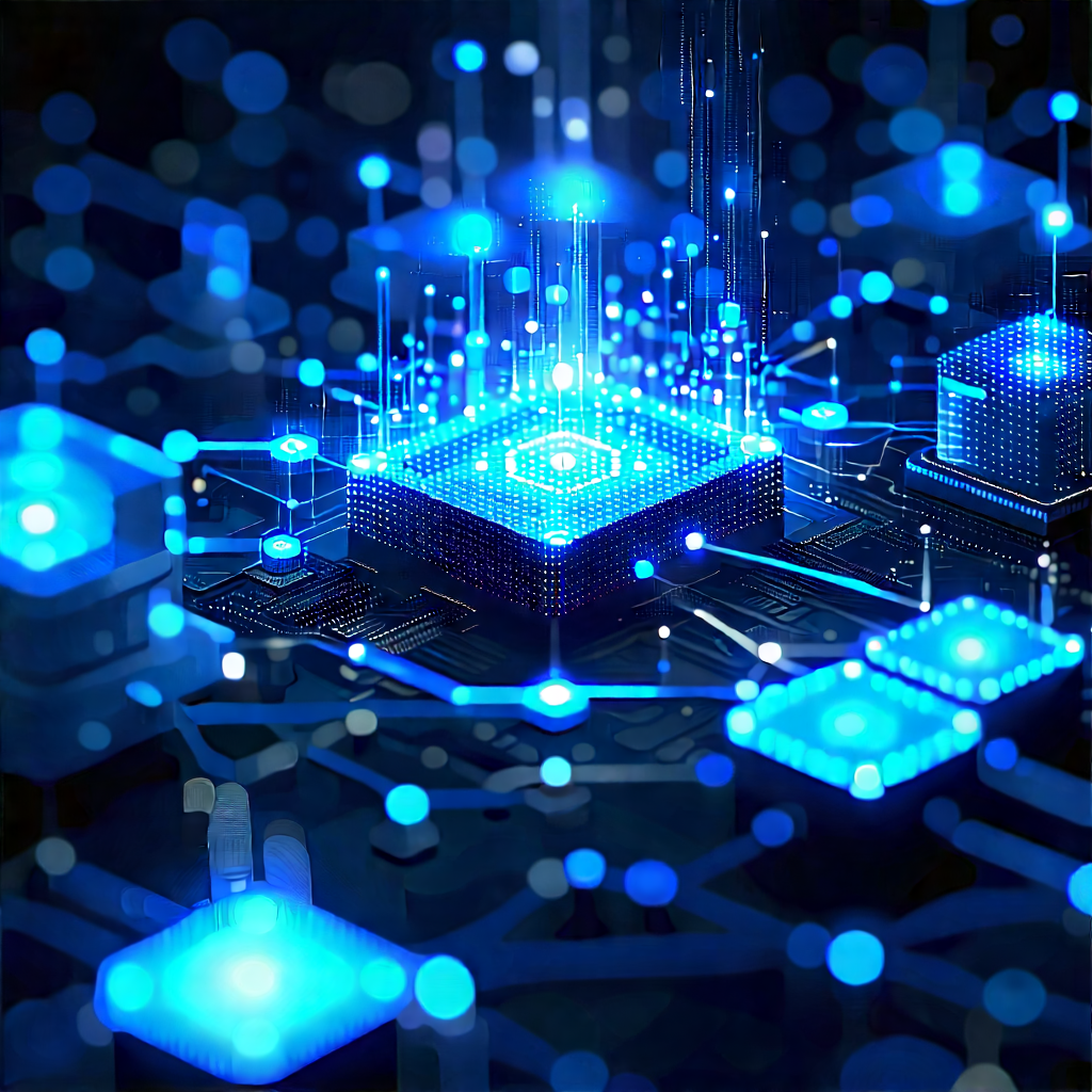 Blockchain Network Visualization With Image, There