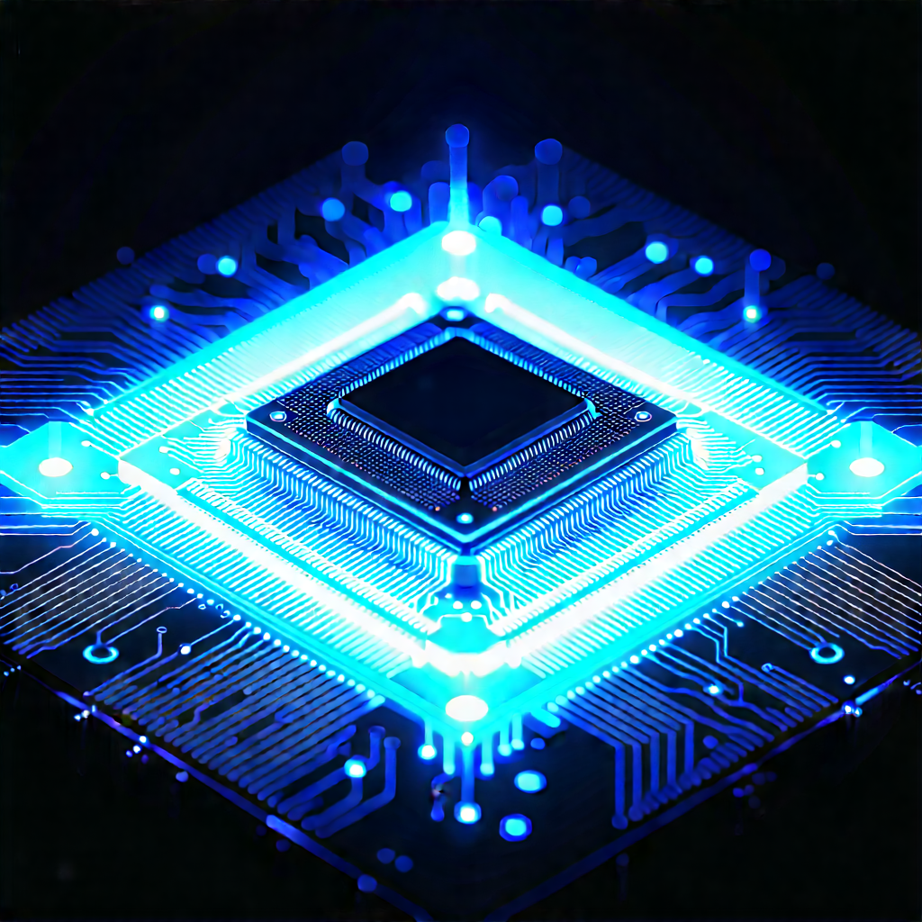 Microchip with holographic projection