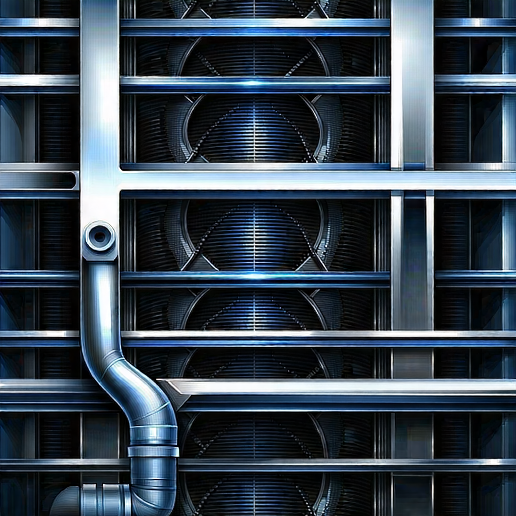 Close-up of cooling system