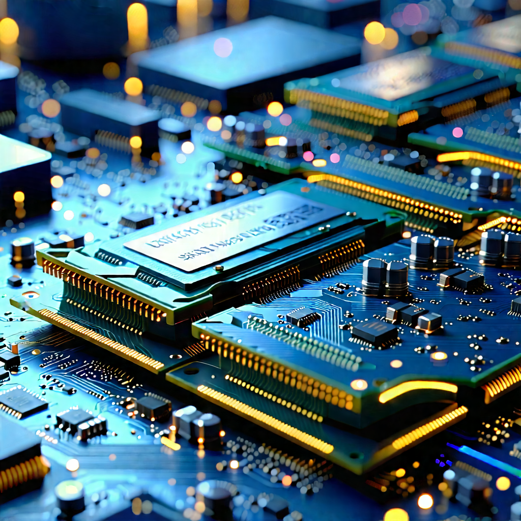 Close-up Of Memory Module With Close-up Computer