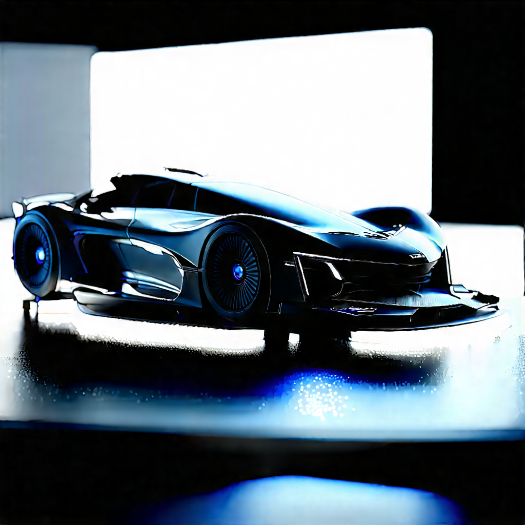 Automotive Technology In Tech Office With Black Parked
