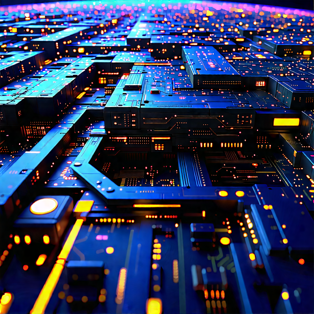Close-up of sensor array