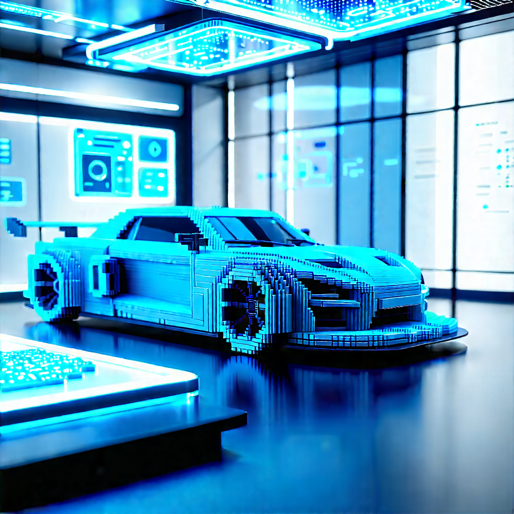 Automotive technology in (modern:1.26) laboratory